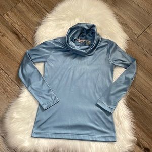 Vintage Bradlees Womens  100% Polyester Turtleneck Shirt Size Small